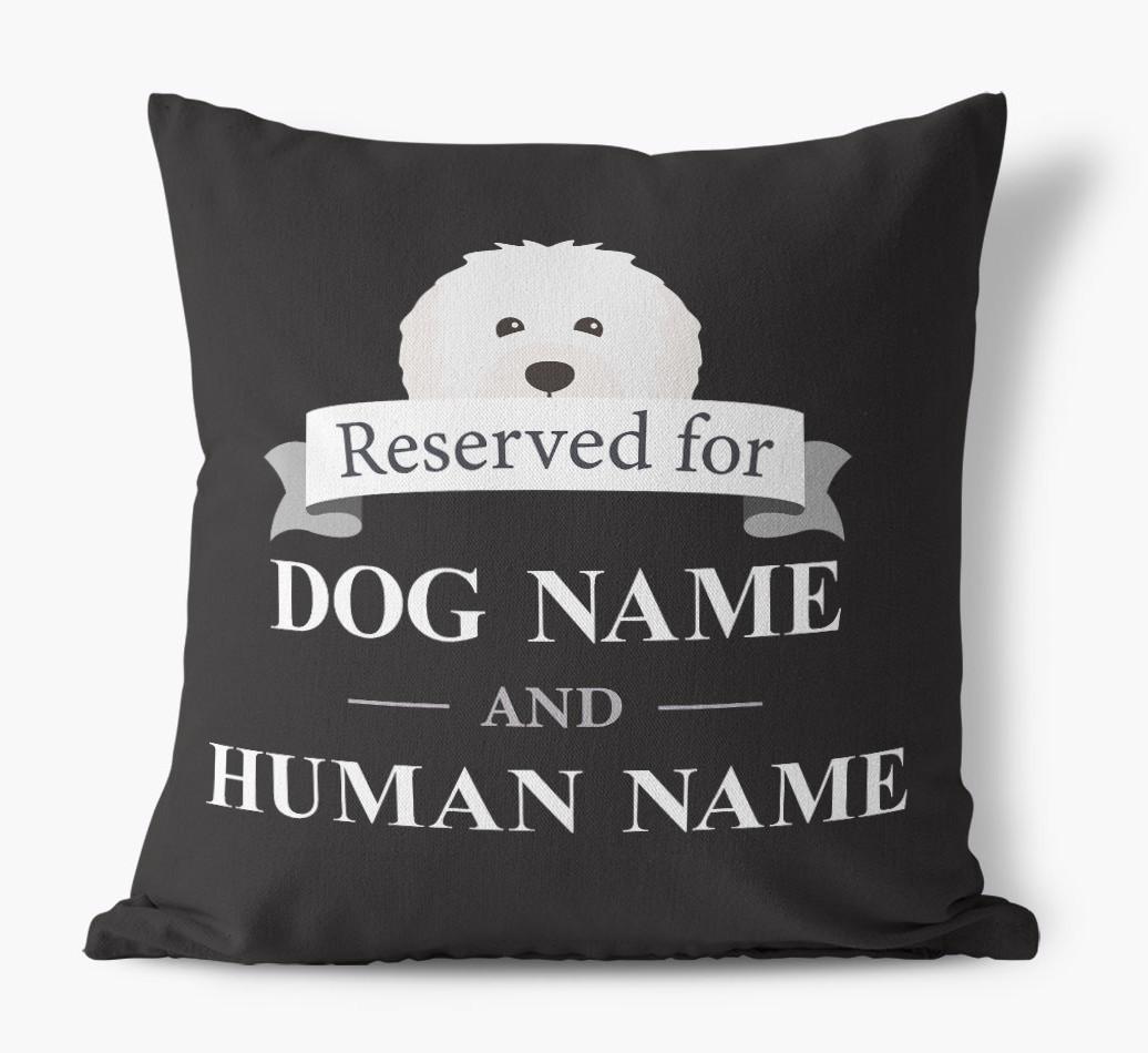 Reserved For: Personalized {breedFullName} Canvas Pillow