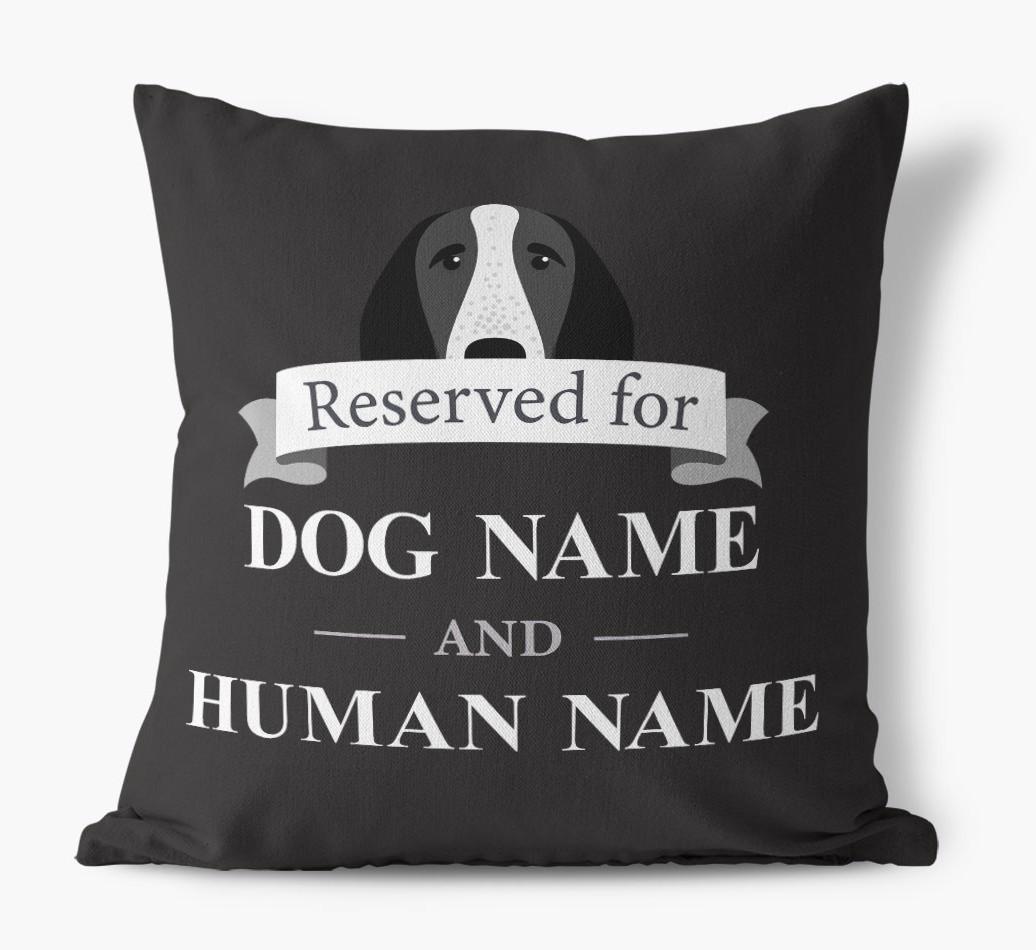 Reserved For: Personalized {breedFullName} Canvas Pillow