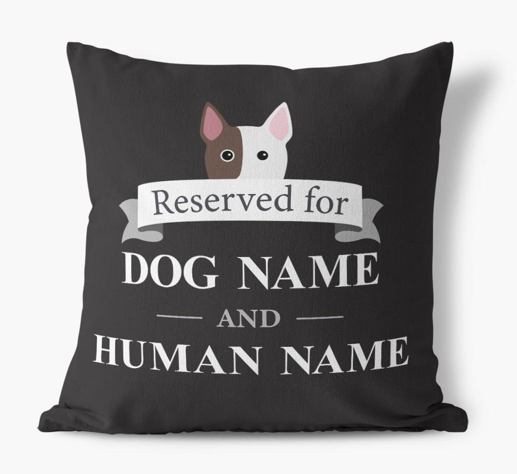 Reserved For: Personalized {breedFullName} Canvas Pillow