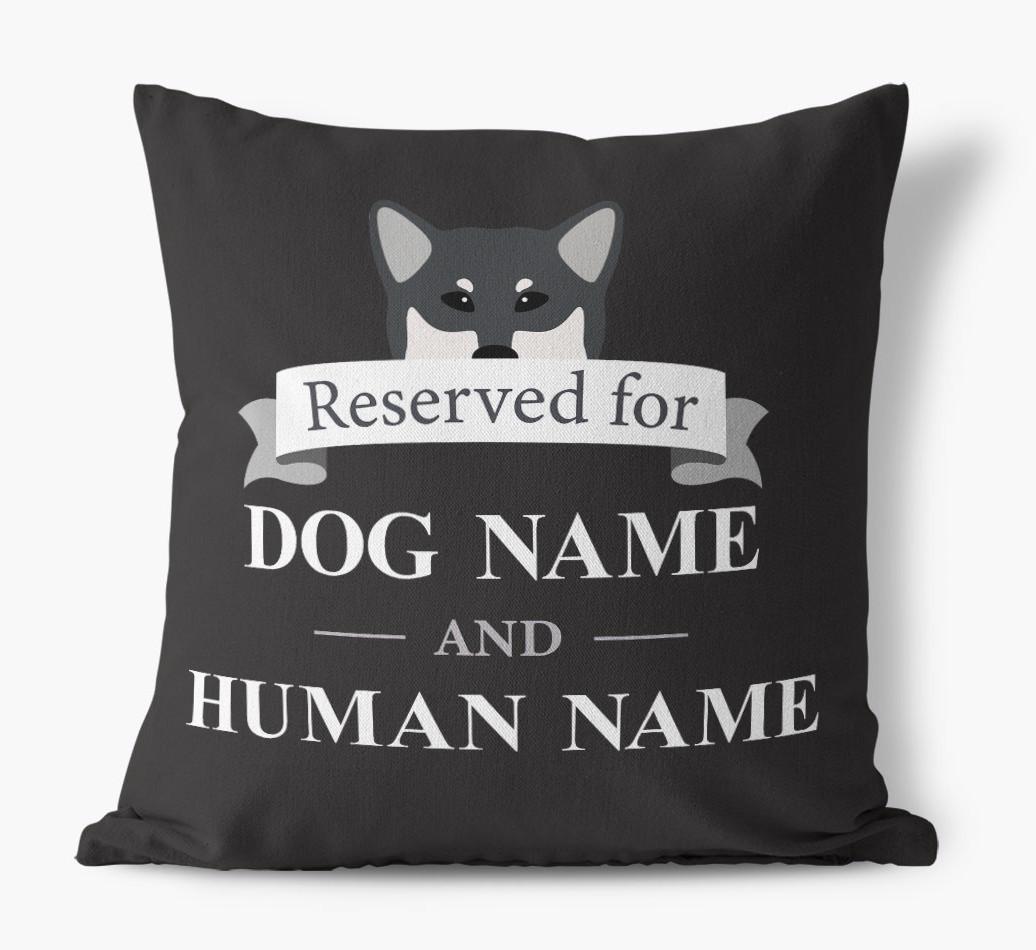 Reserved For: Personalized {breedFullName} Canvas Pillow