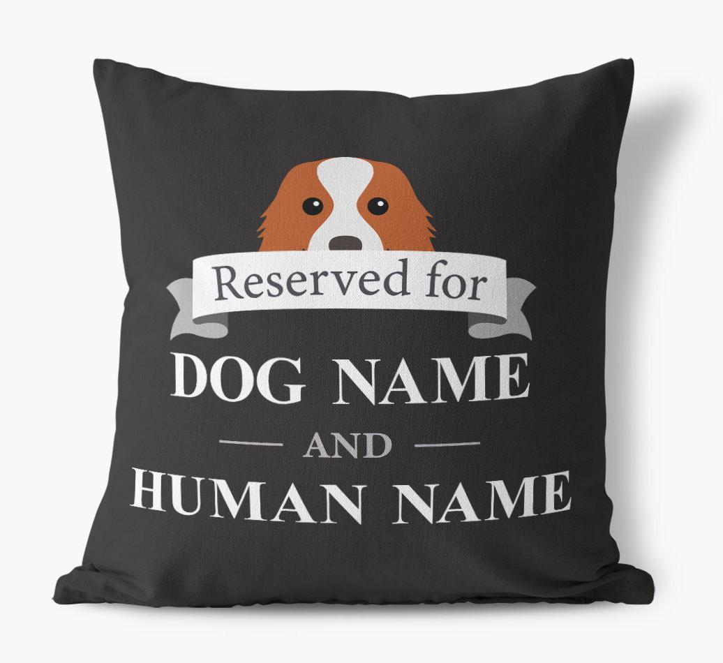 Reserved For: Personalized {breedFullName} Canvas Pillow