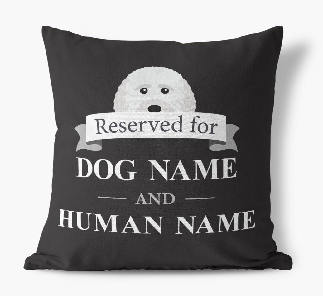 Reserved For: Personalized {breedFullName} Canvas Pillow