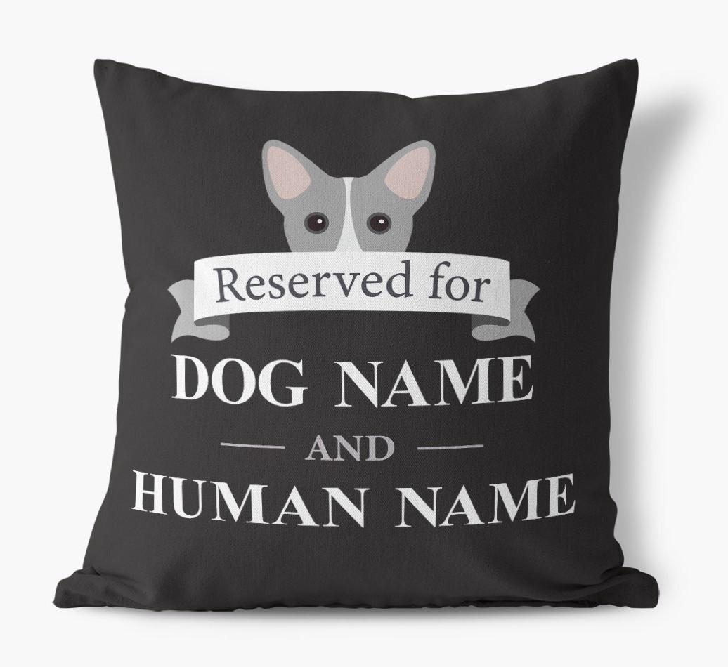 Reserved For: Personalized {breedFullName} Canvas Pillow