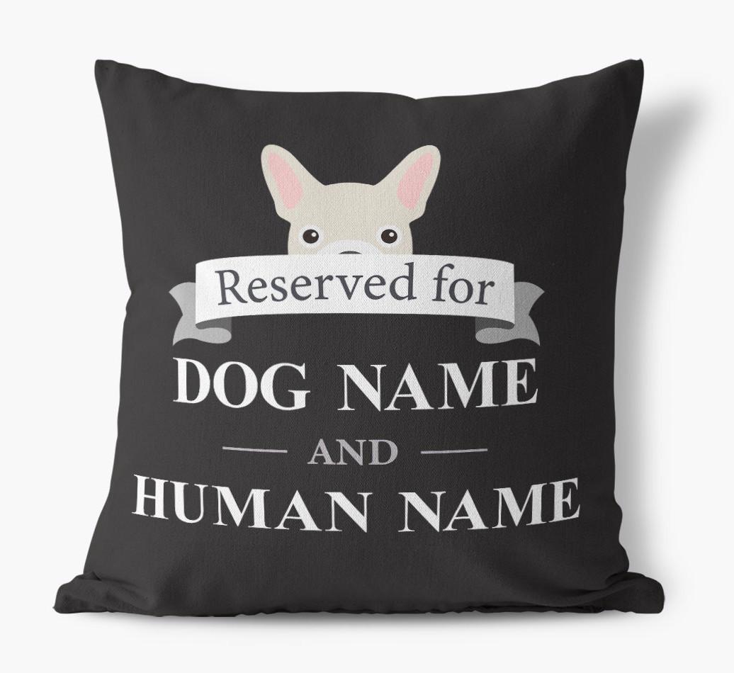 Reserved For: Personalised {breedFullName} Canvas Cushion