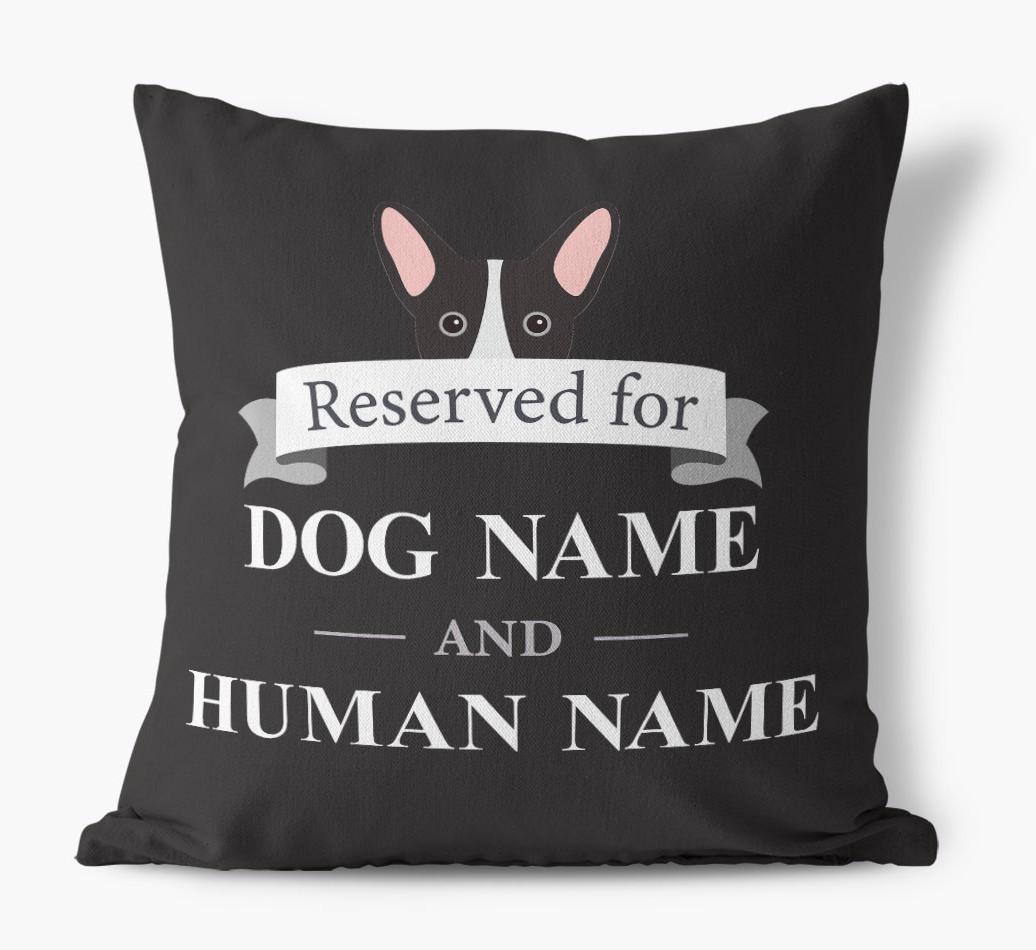 Reserved For: Personalized {breedFullName} Canvas Pillow