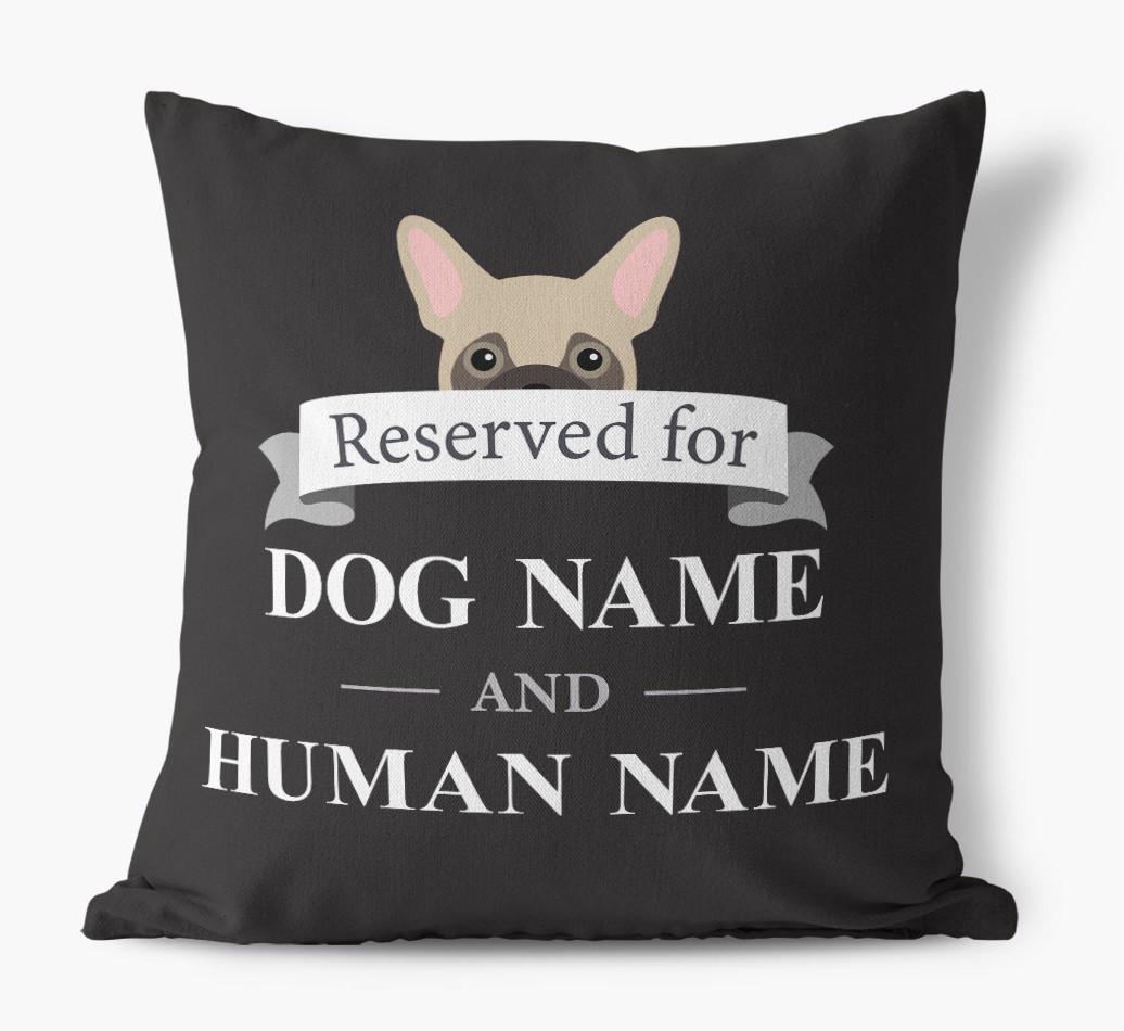 Reserved For: Personalized {breedFullName} Canvas Pillow