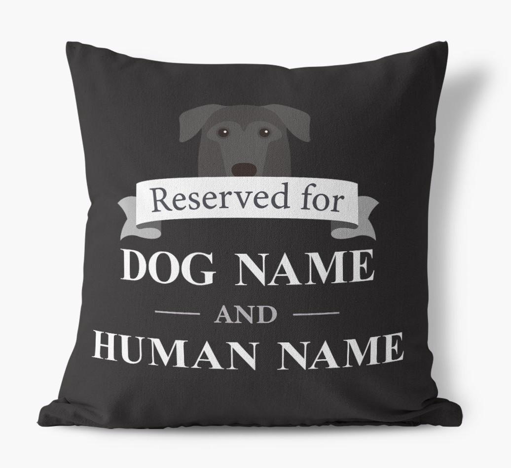 Reserved For: Personalized {breedFullName} Canvas Pillow