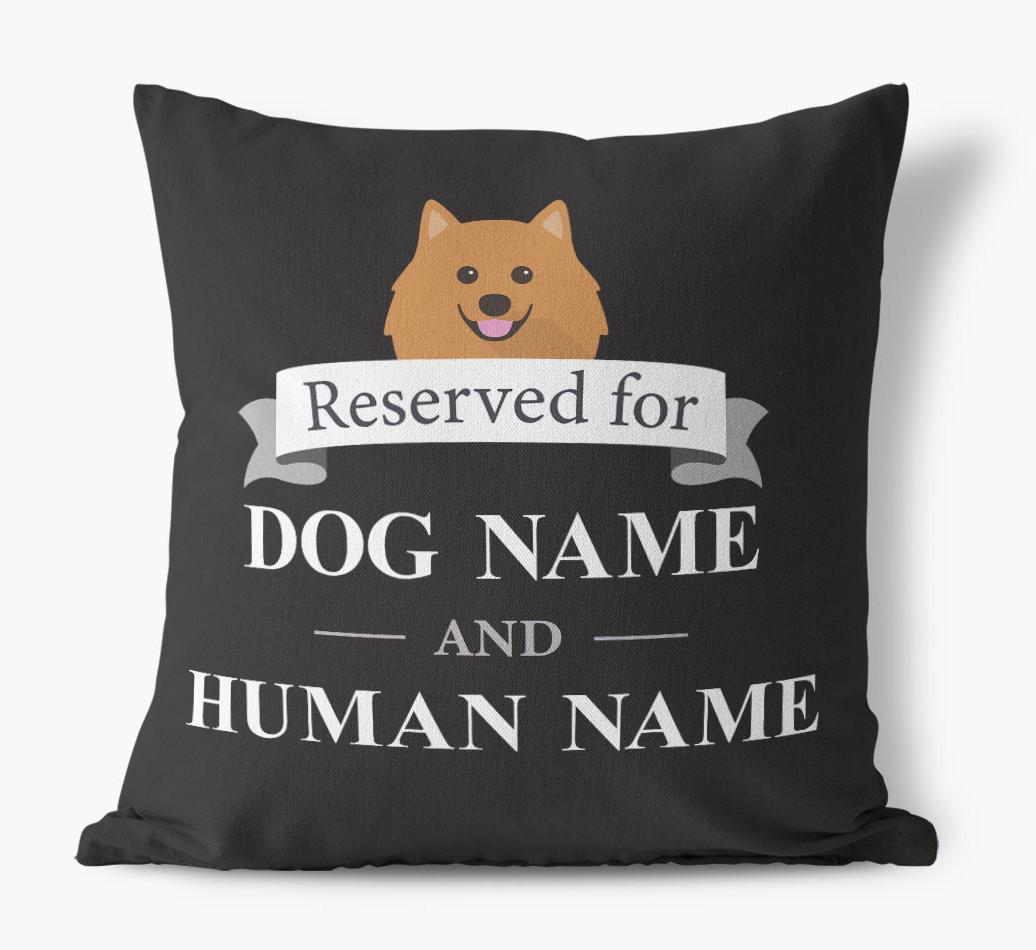 Reserved For: Personalized {breedFullName} Canvas Pillow