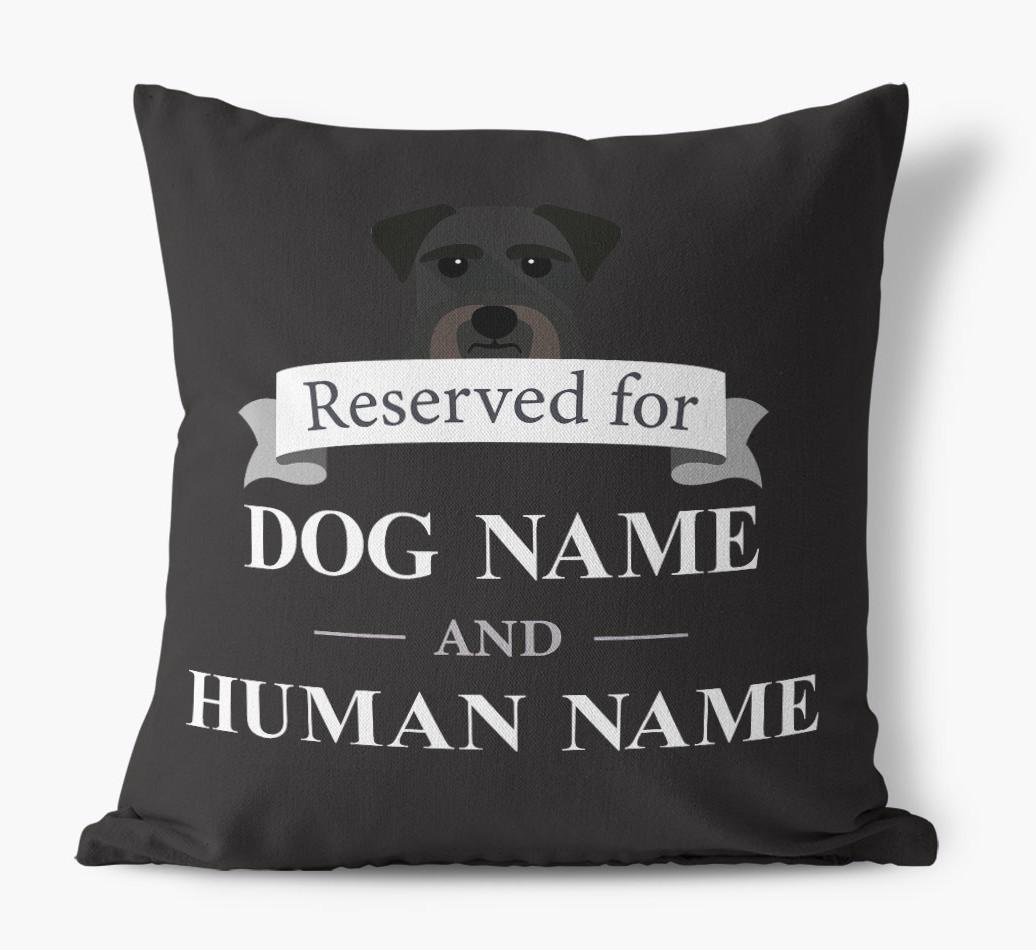 Reserved For: Personalized {breedFullName} Canvas Pillow