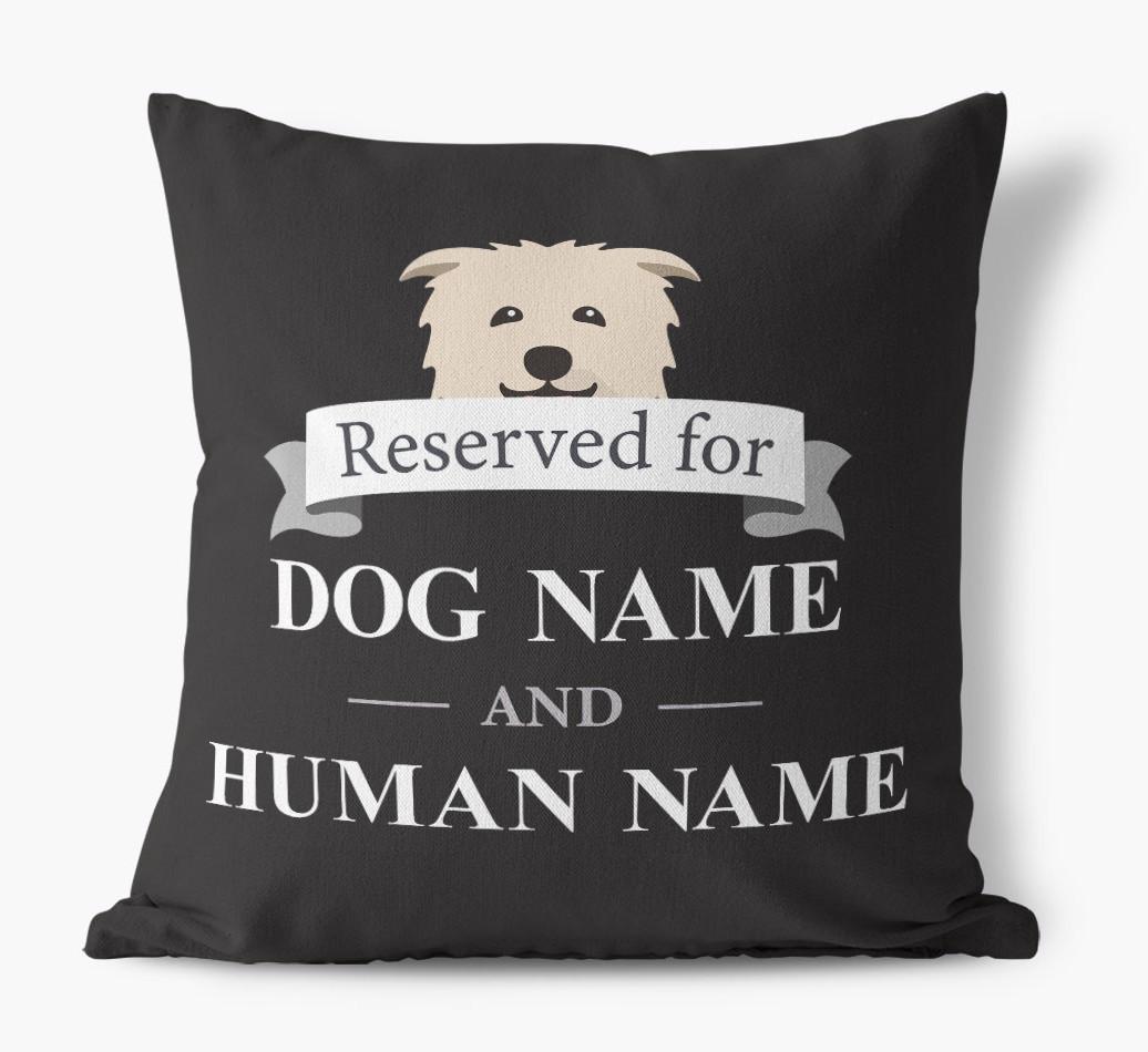 Reserved For: Personalized {breedFullName} Canvas Pillow