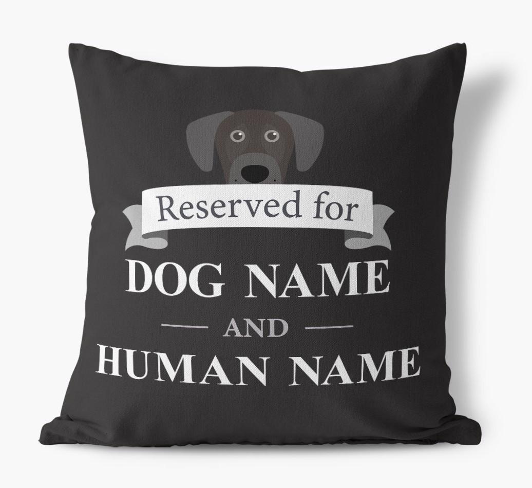 Reserved For: Personalized {breedFullName} Canvas Pillow