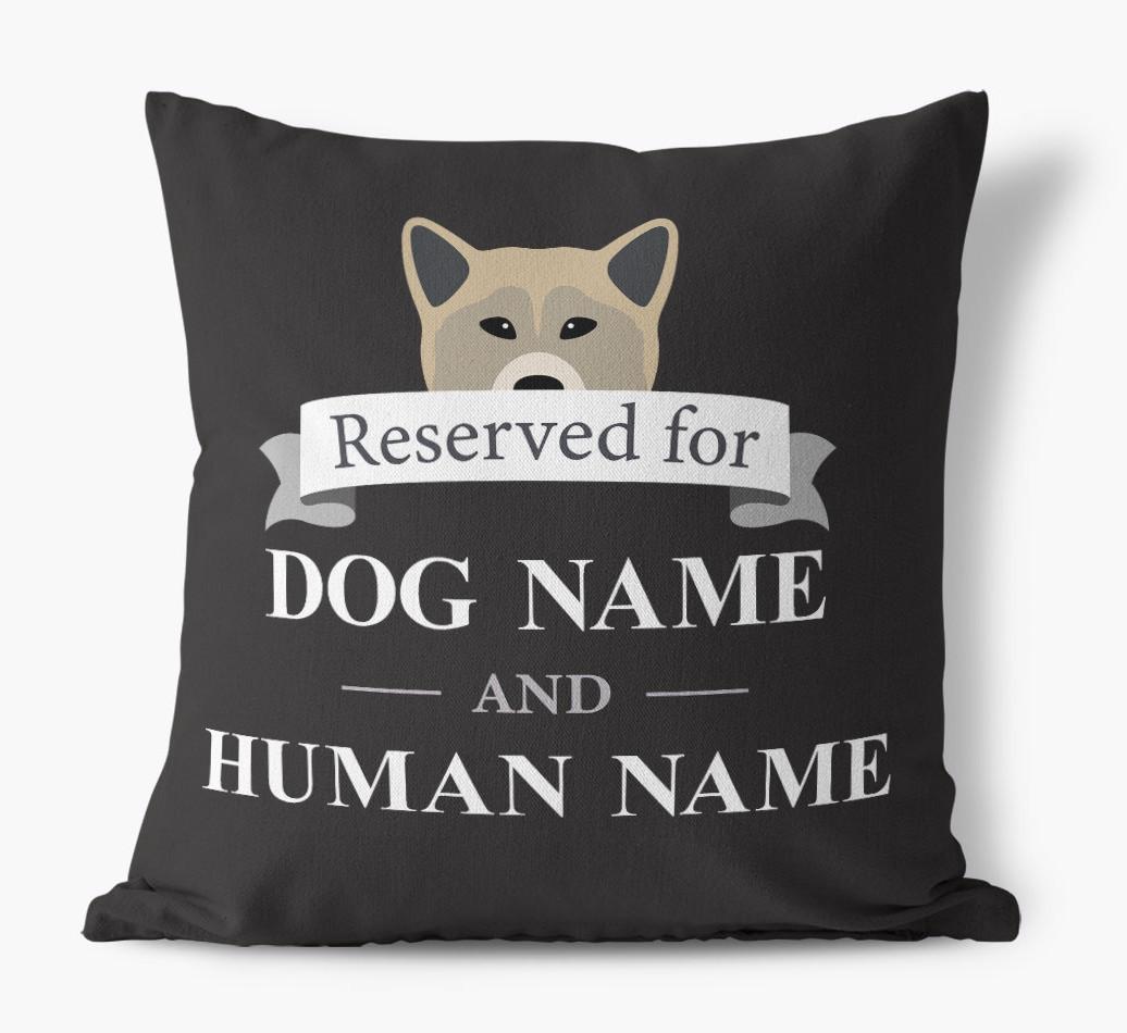 Reserved For: Personalized {breedFullName} Canvas Pillow