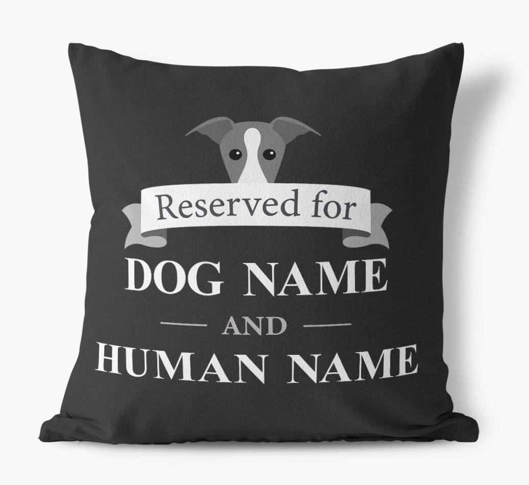 Reserved For: Personalized {breedFullName} Canvas Pillow