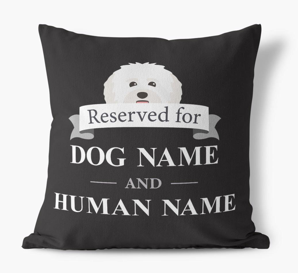 Reserved For: Personalized {breedFullName} Canvas Pillow