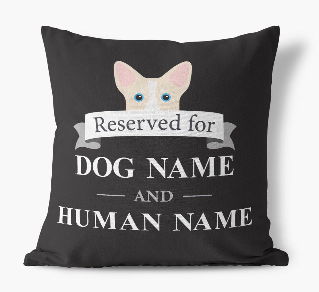 Reserved For: Personalized {breedFullName} Canvas Pillow