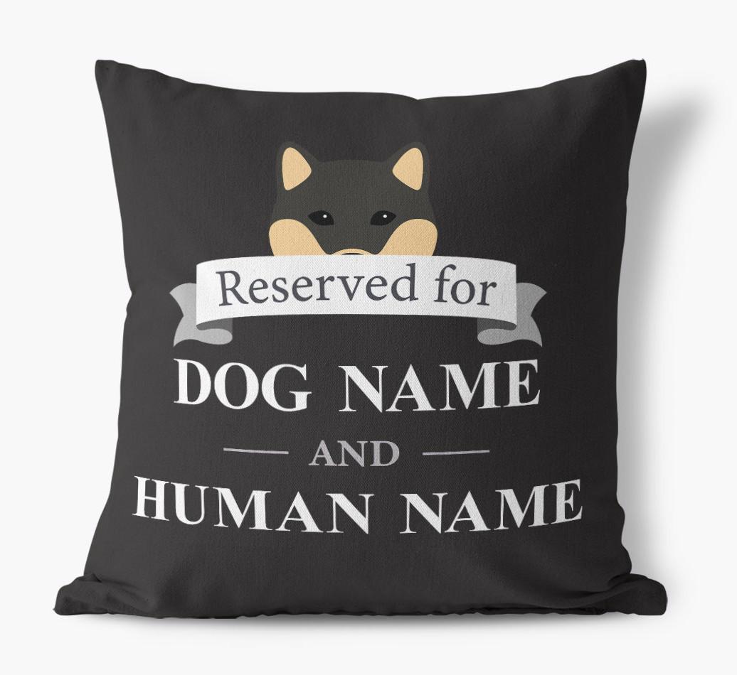 Reserved For: Personalized {breedFullName} Canvas Pillow