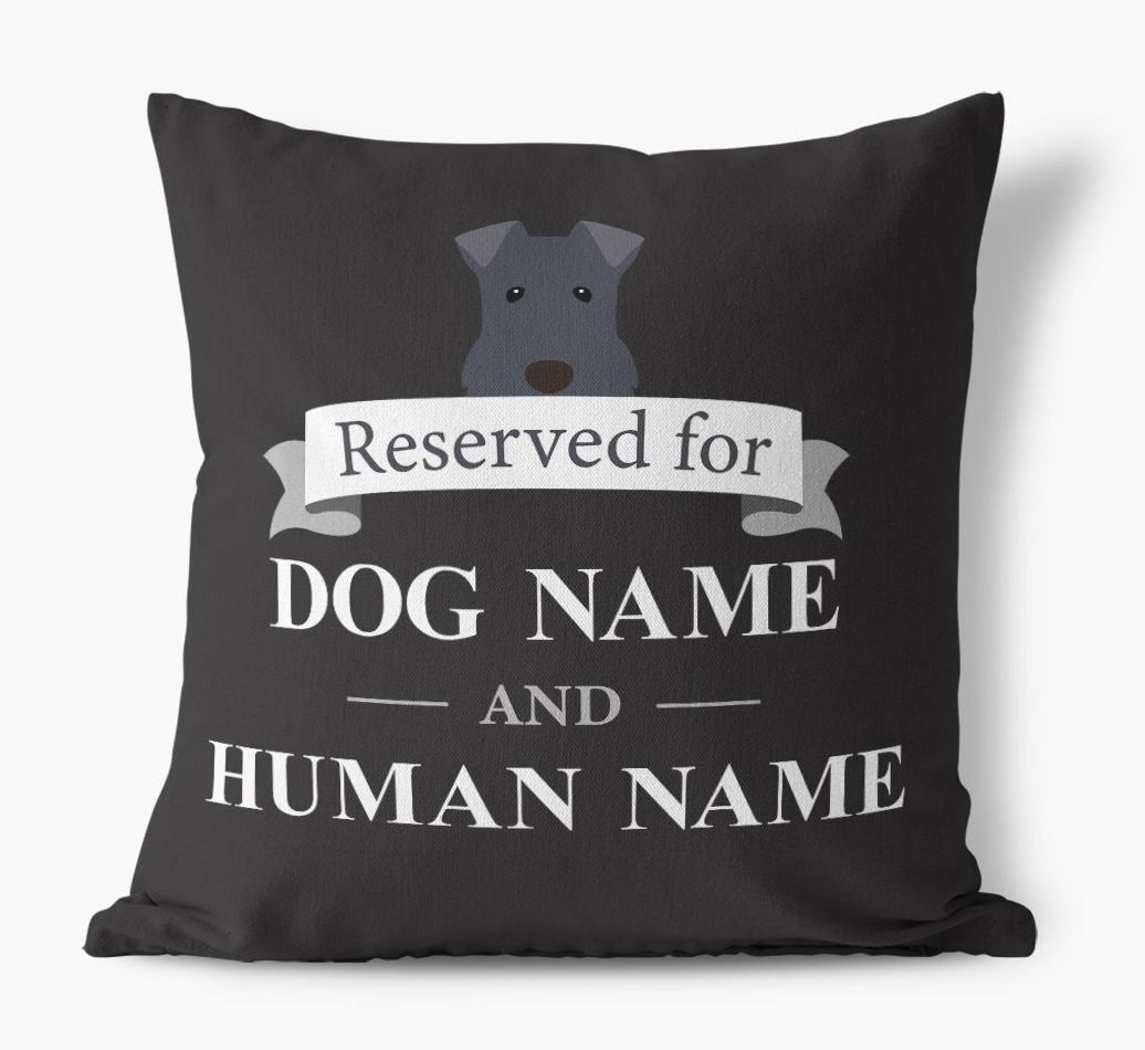 Reserved For: Personalized {breedFullName} Canvas Pillow