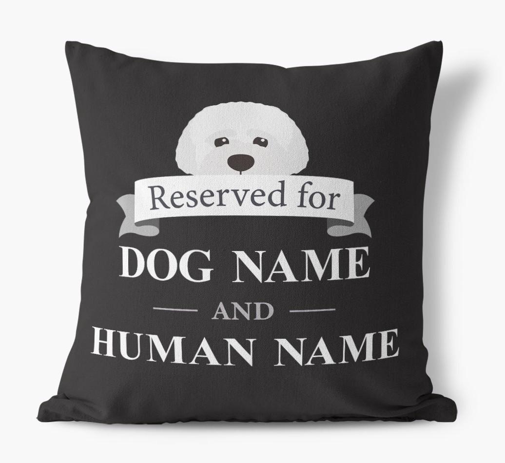 Reserved For: Personalized {breedFullName} Canvas Pillow