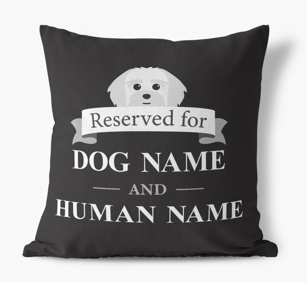 Reserved For: Personalized {breedFullName} Canvas Pillow