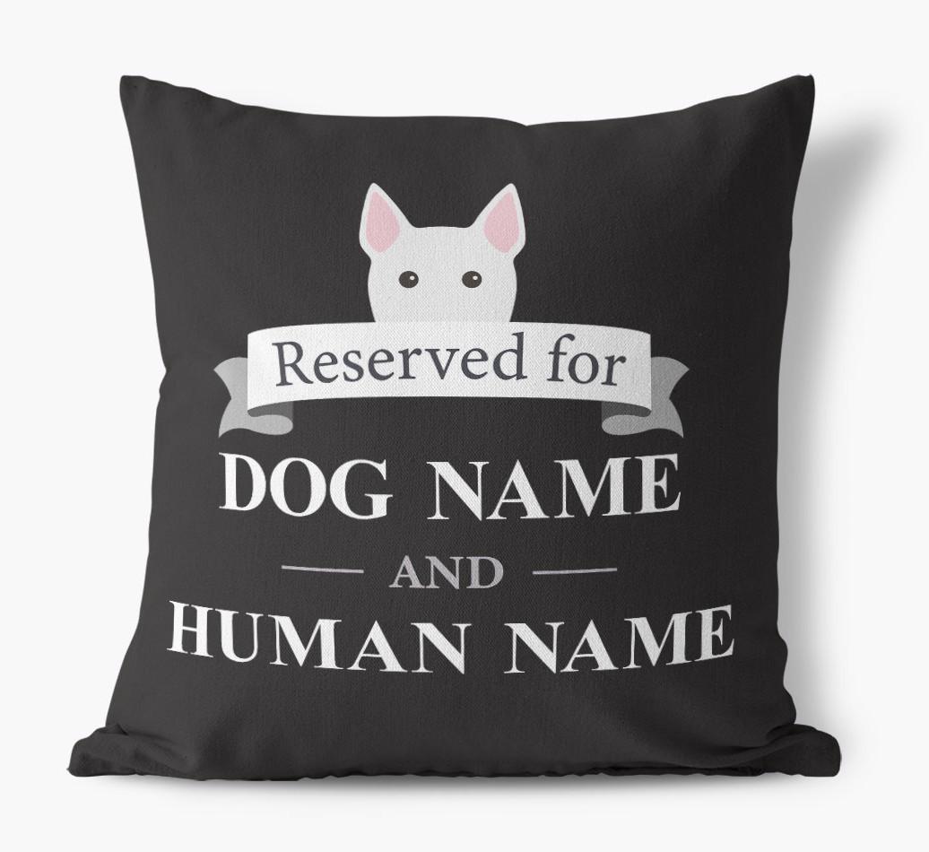 Reserved For: Personalized {breedFullName} Canvas Pillow