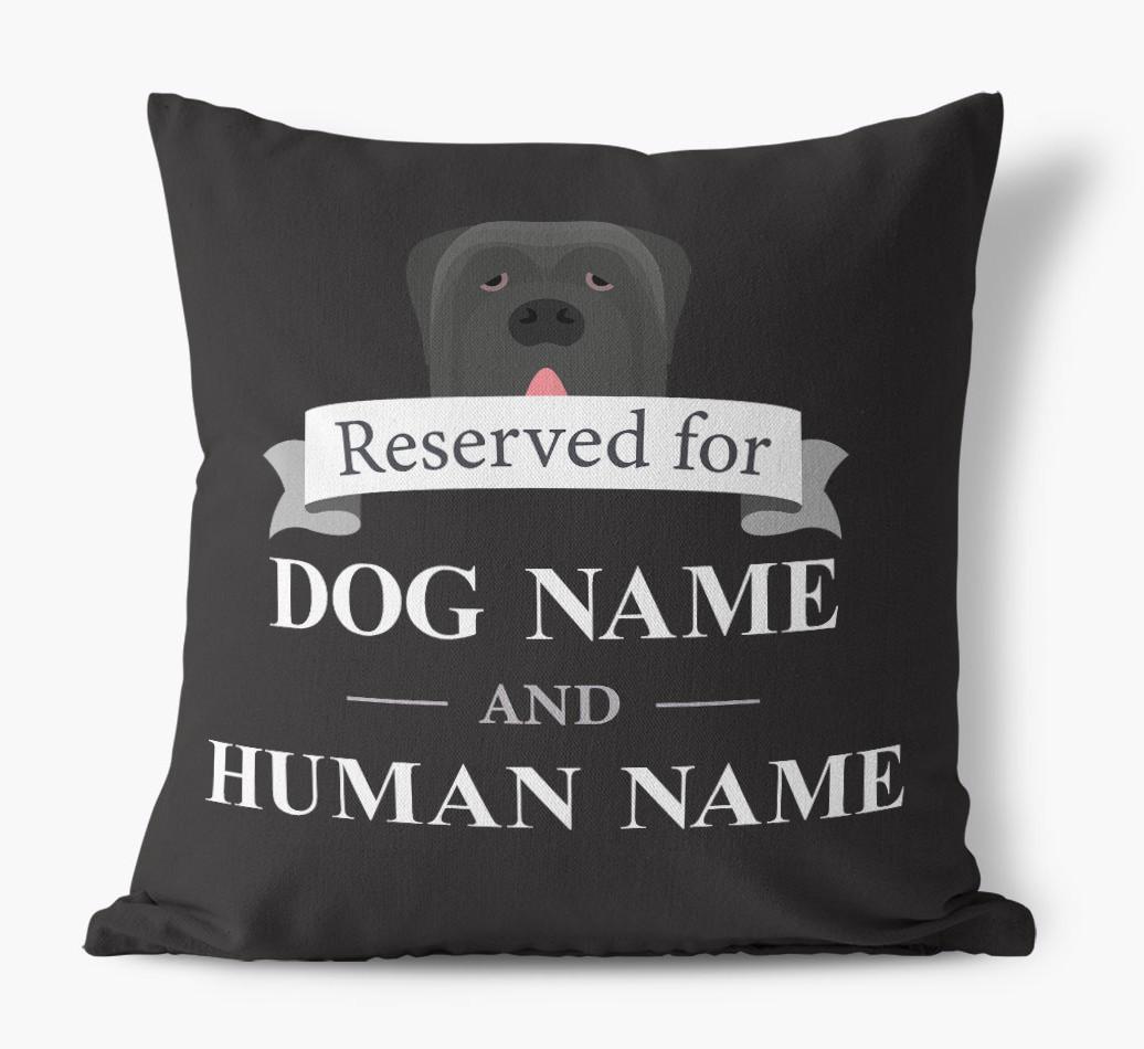 Reserved For: Personalized {breedFullName} Canvas Pillow