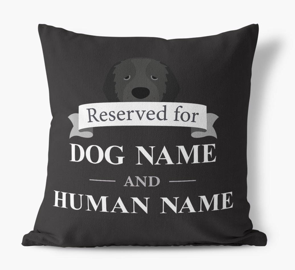 Reserved For: Personalized {breedFullName} Canvas Pillow