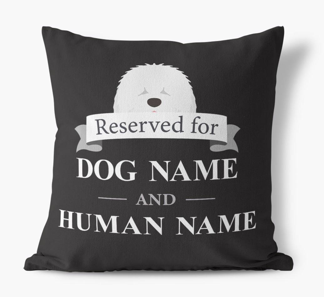 Reserved For: Personalized {breedFullName} Canvas Pillow