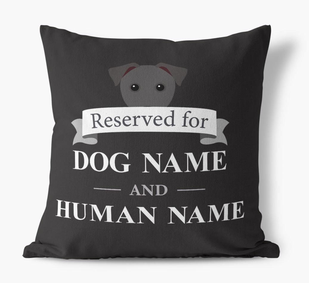 Reserved For: Personalized {breedFullName} Canvas Pillow