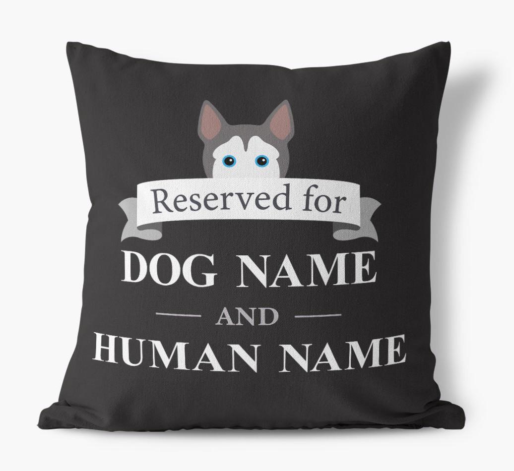 Reserved For: Personalized {breedFullName} Canvas Pillow