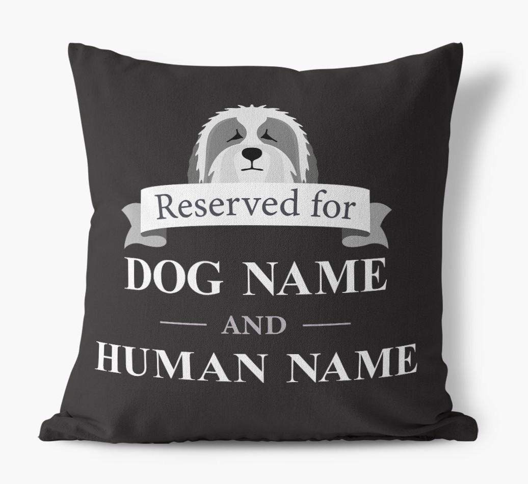 Reserved For: Personalized {breedFullName} Canvas Pillow