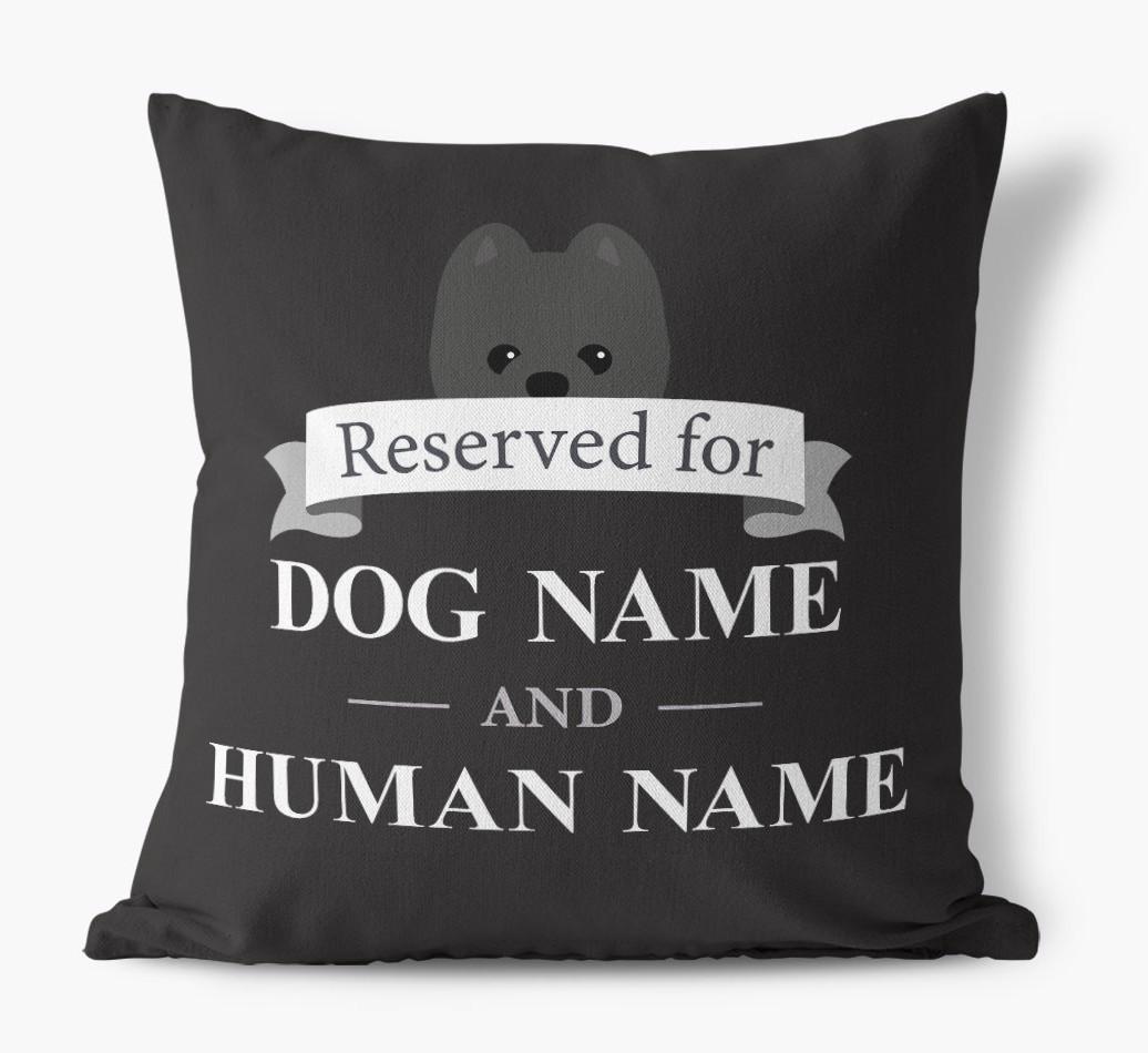 Reserved For: Personalized {breedFullName} Canvas Pillow