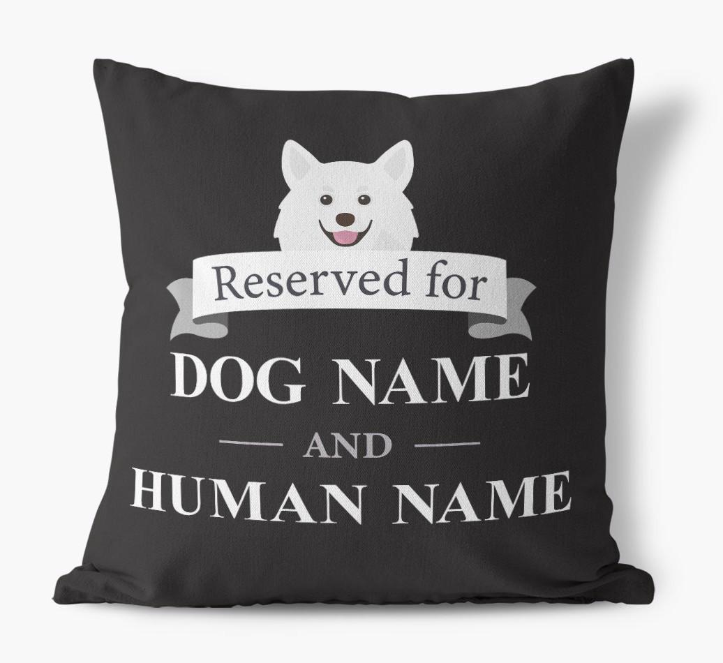 Reserved For: Personalized {breedFullName} Canvas Pillow