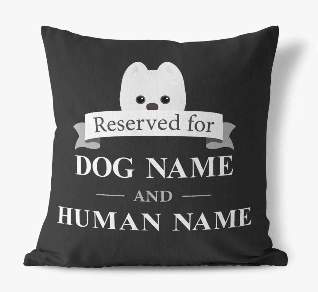 Reserved For: Personalized {breedFullName} Canvas Pillow