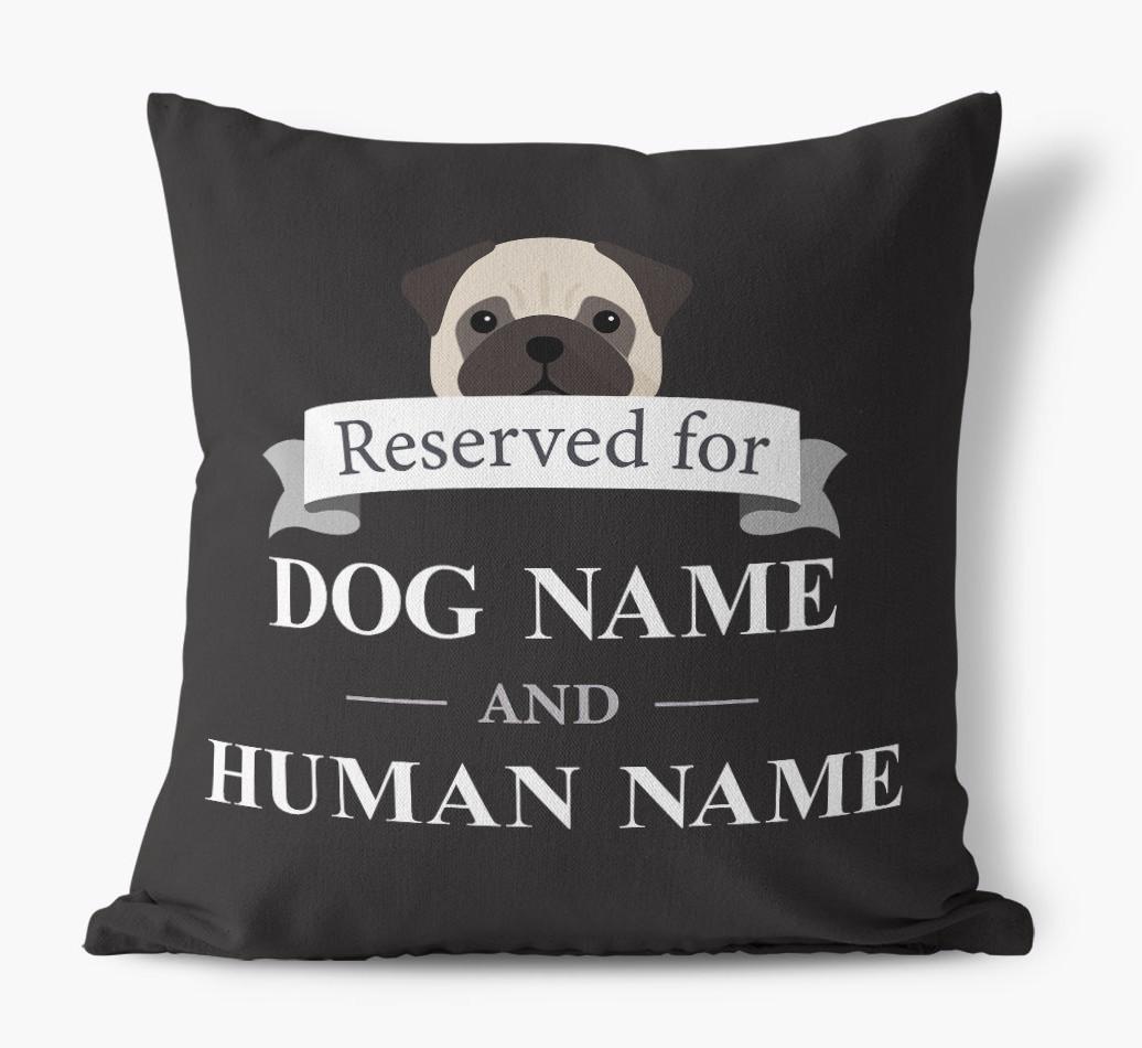 Reserved For: Personalized {breedFullName} Canvas Pillow
