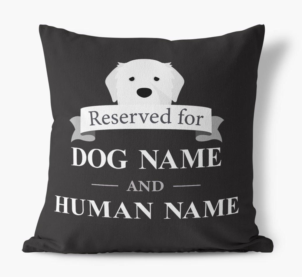 Reserved For: Personalized {breedFullName} Canvas Pillow