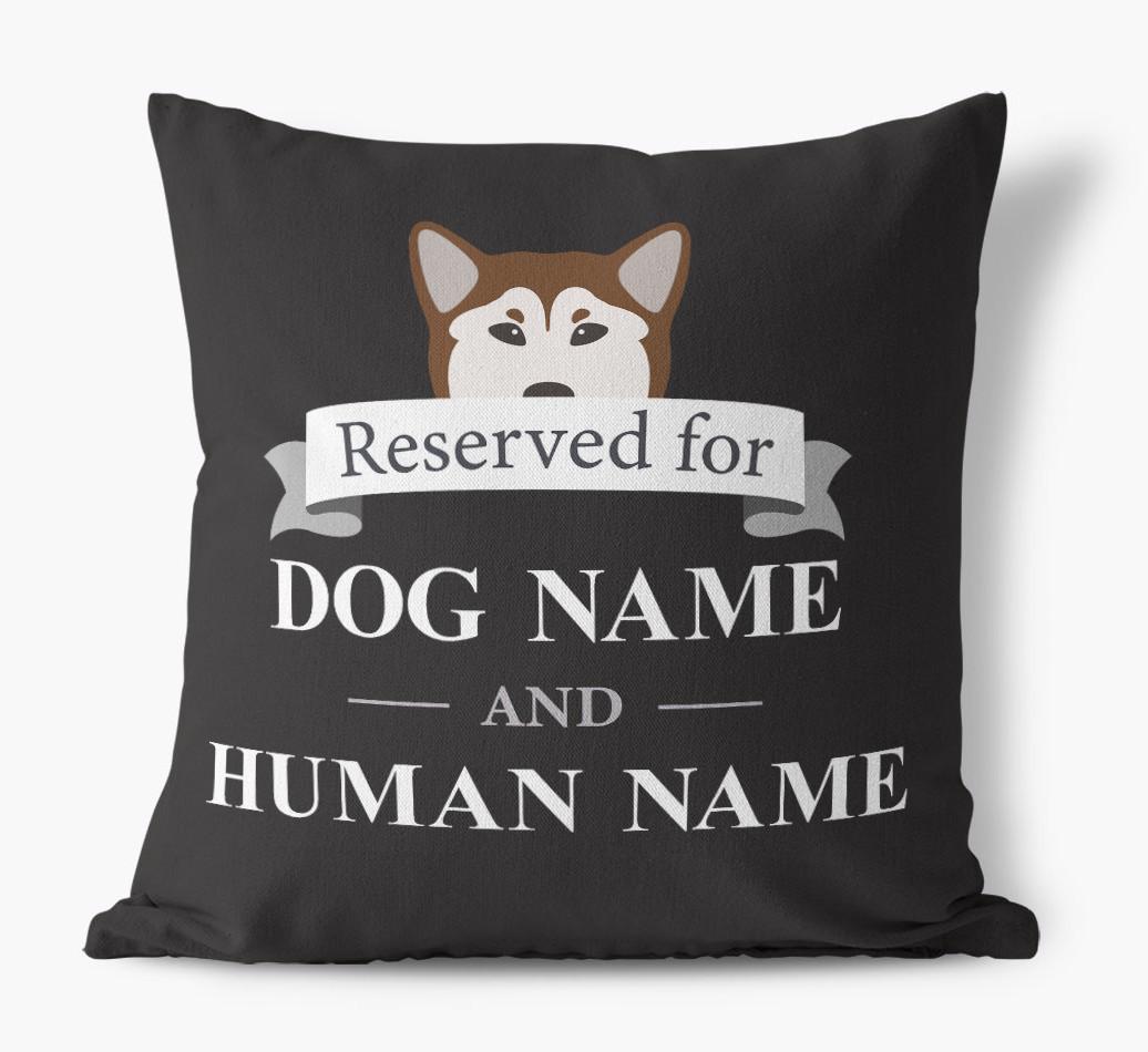 Reserved For: Personalized {breedFullName} Canvas Pillow