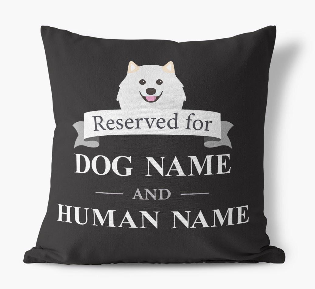 Reserved For: Personalized {breedFullName} Canvas Pillow