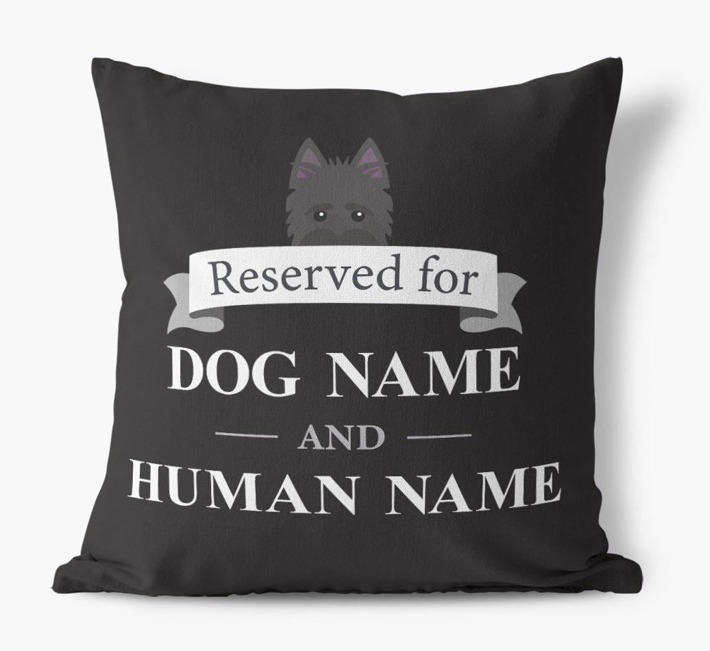 Reserved For: Personalized {breedFullName} Canvas Pillow