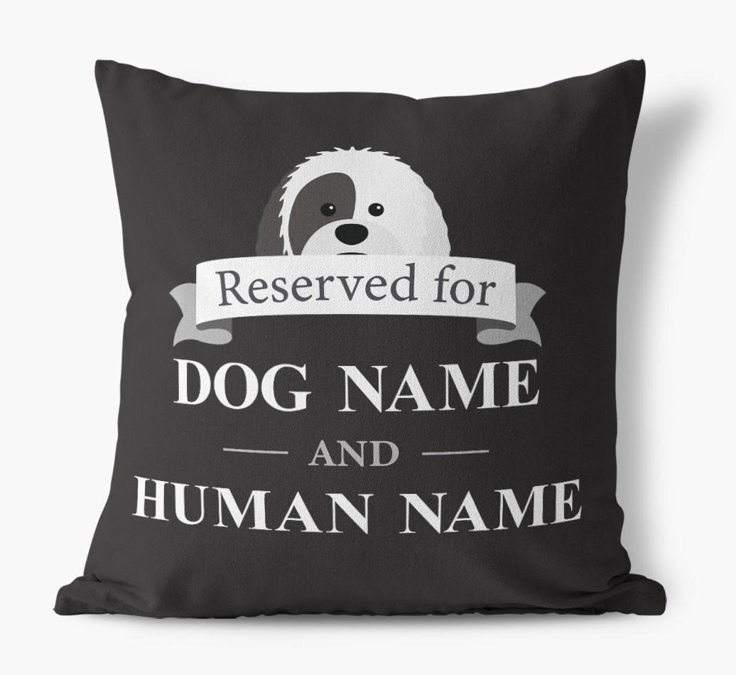 Reserved For: Personalized {breedFullName} Canvas Pillow