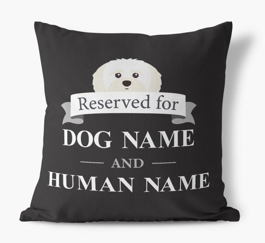 Reserved For: Personalized {breedFullName} Canvas Pillow