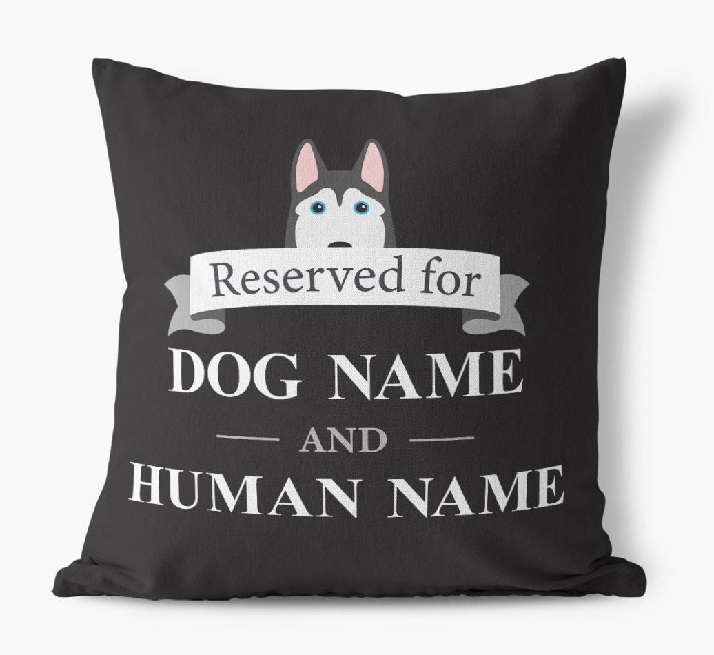 Reserved For: Personalized {breedFullName} Canvas Pillow