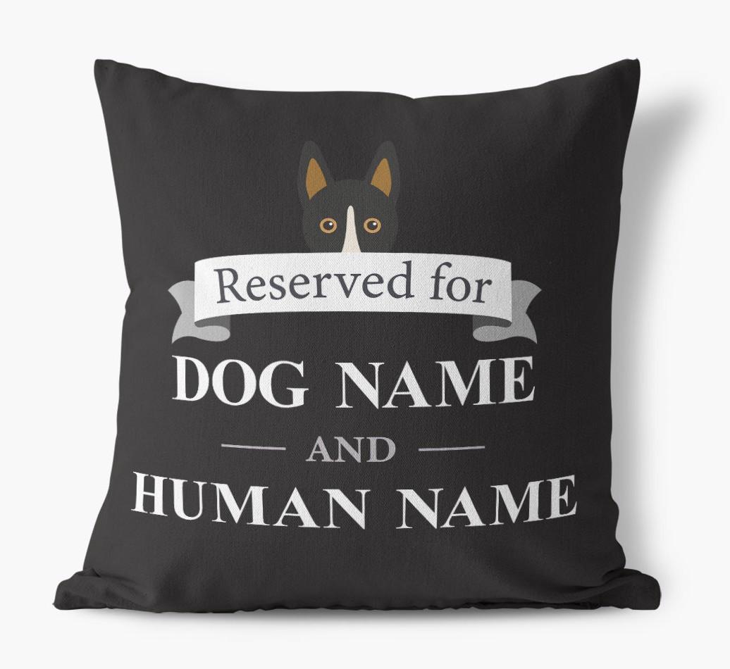 Reserved For: Personalized {breedFullName} Canvas Pillow
