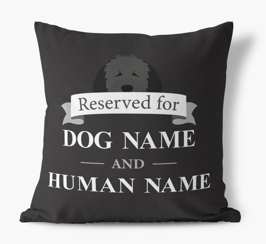 Reserved For: Personalized {breedFullName} Canvas Pillow
