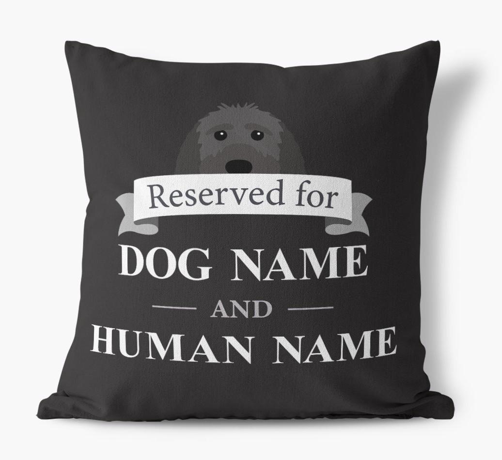 Reserved For: Personalized {breedFullName} Canvas Pillow