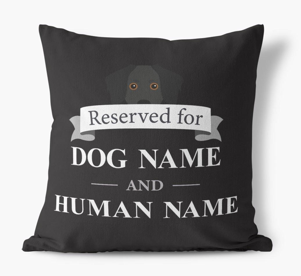 Reserved For: Personalized {breedFullName} Canvas Pillow