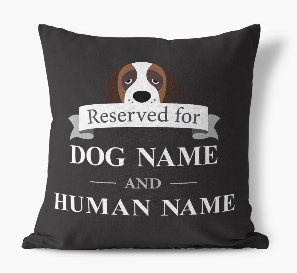 Reserved For: Personalized {breedFullName} Canvas Pillow