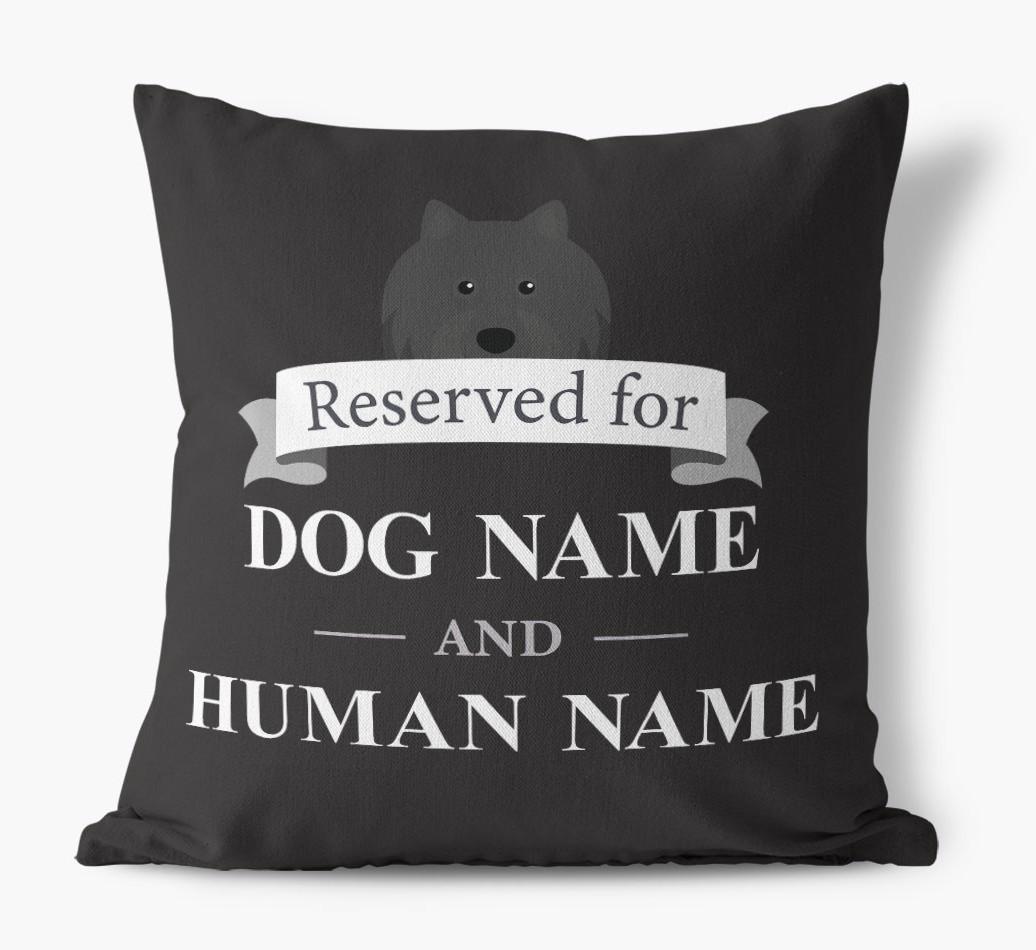 Reserved For: Personalized {breedFullName} Canvas Pillow