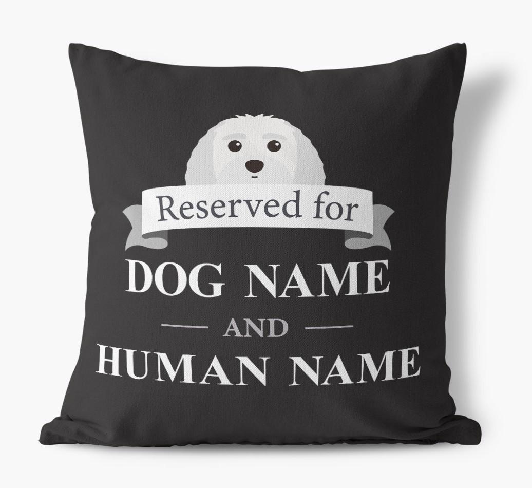 Reserved For: Personalized {breedFullName} Canvas Pillow