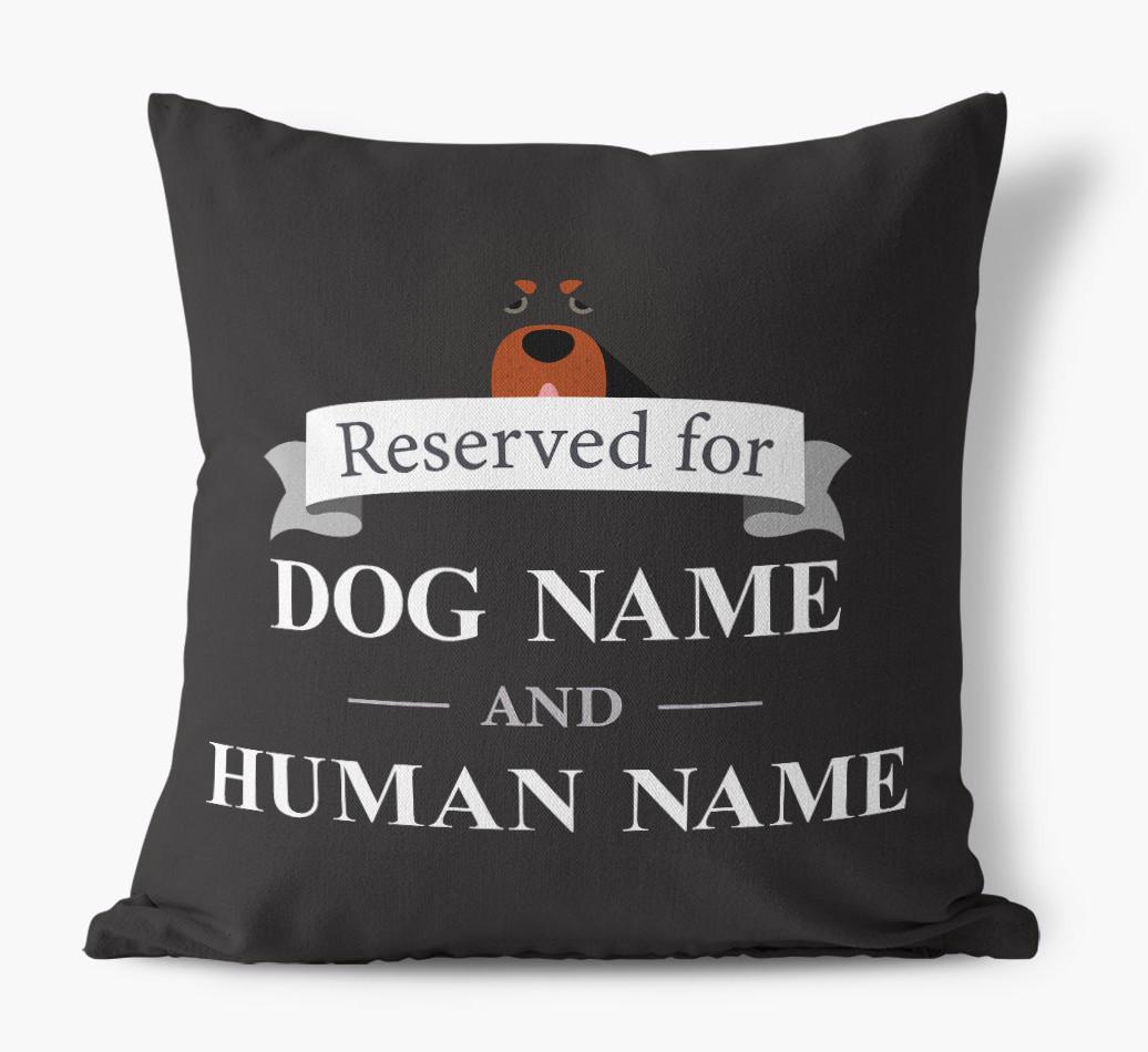Reserved For: Personalized {breedFullName} Canvas Pillow