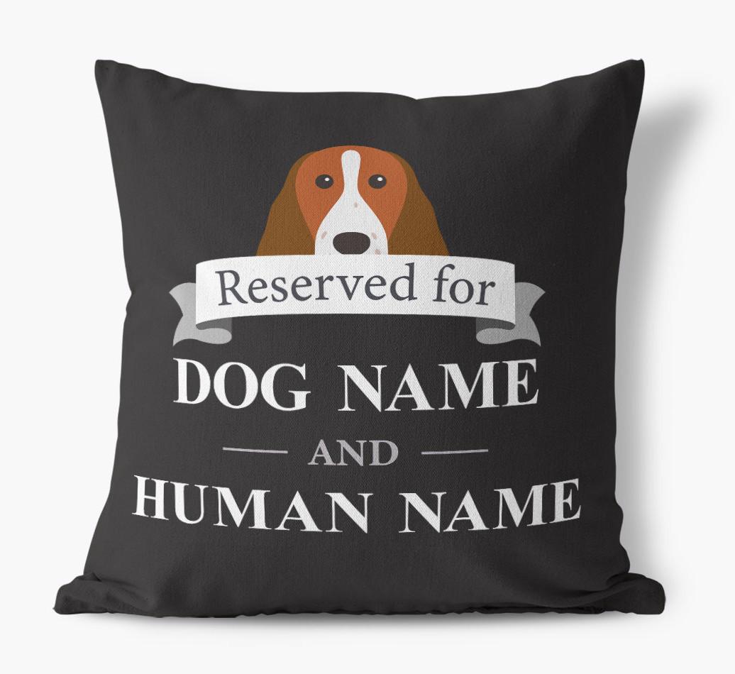 Reserved For: Personalized {breedFullName} Canvas Pillow